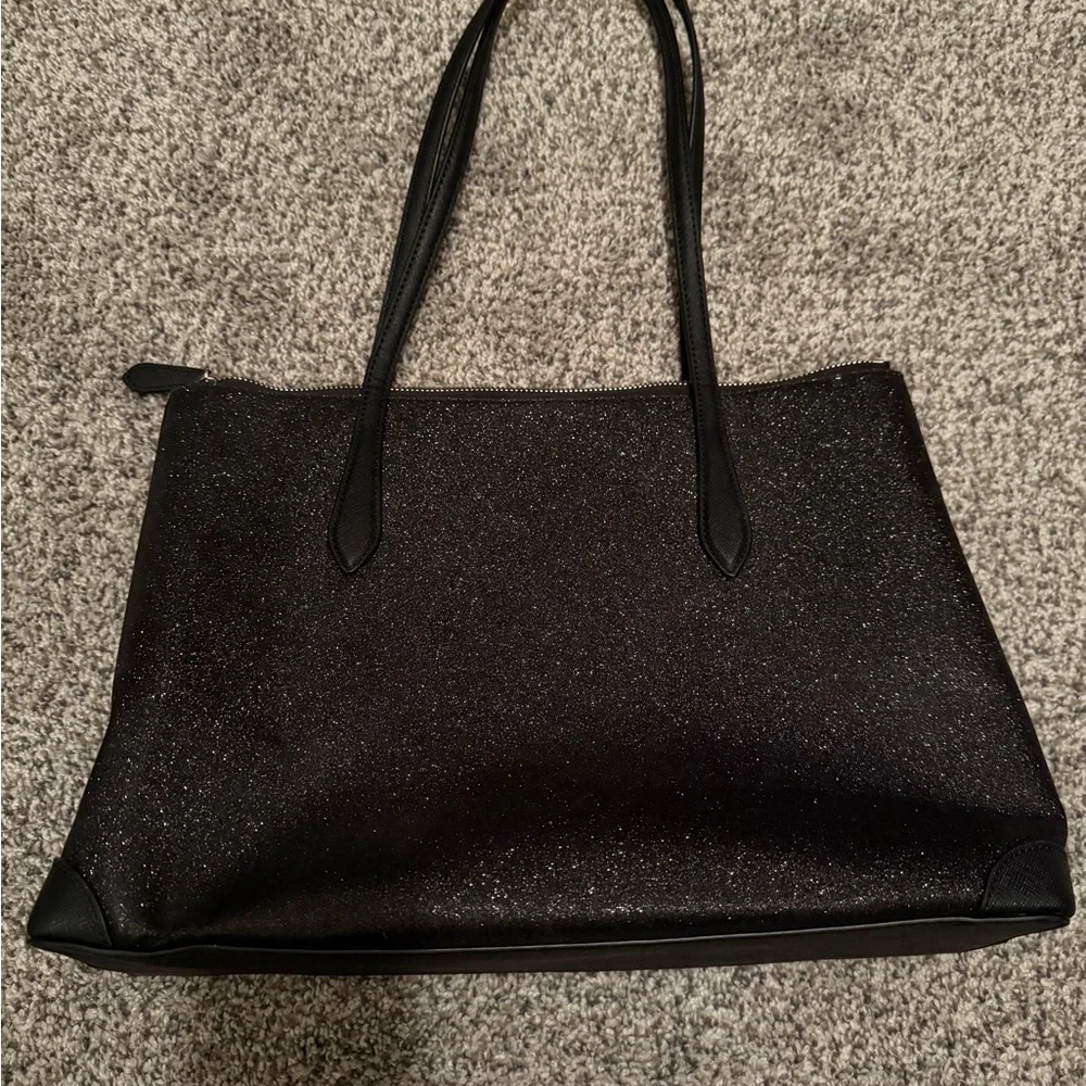 Kate Spade Black Sparkle Tote - Picture 2 of 4